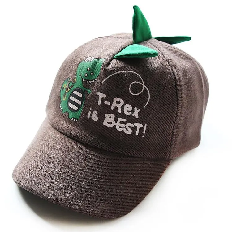 'T-REX IS BEST\' DINOSAUR KIDS HATS