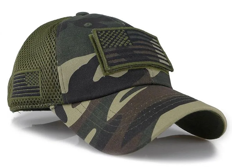 Tactical Camouflage Baseball Caps Men Summer Mesh Military Army Caps