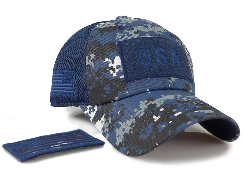 Tactical Camouflage Baseball Caps Men Summer Mesh Military Army Caps