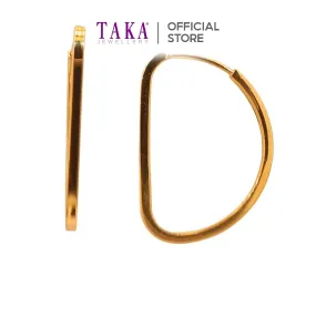 TAKA Jewellery 999 Pure Gold Hoops Earrings