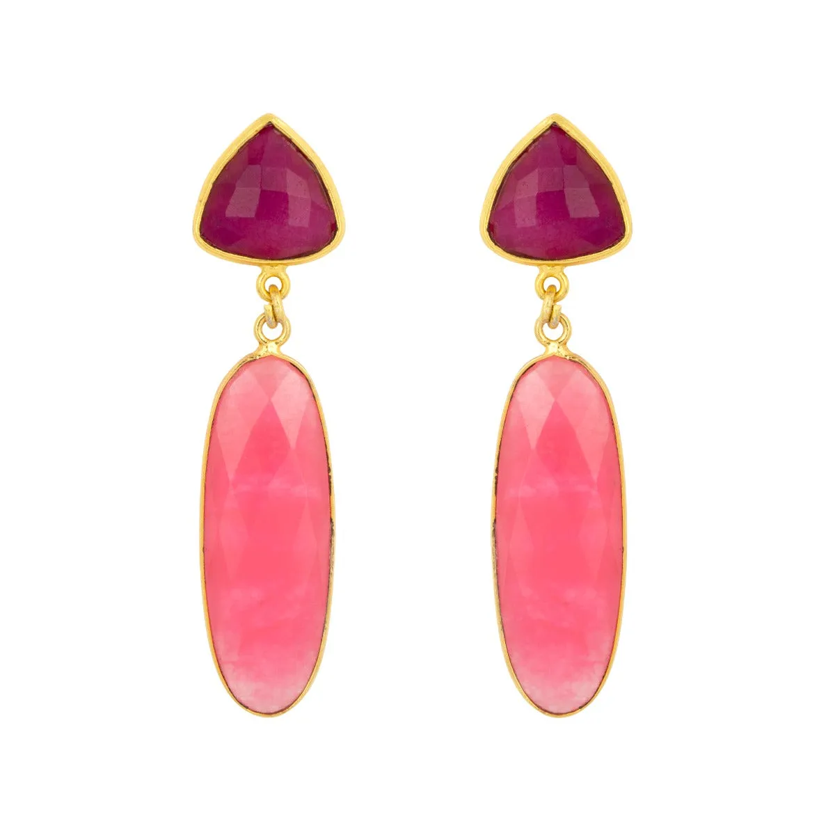 Tallulah Pink Earrings