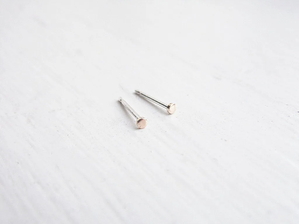 Teeny Tiny 14k Gold Fill Post Earrings 1.5mm