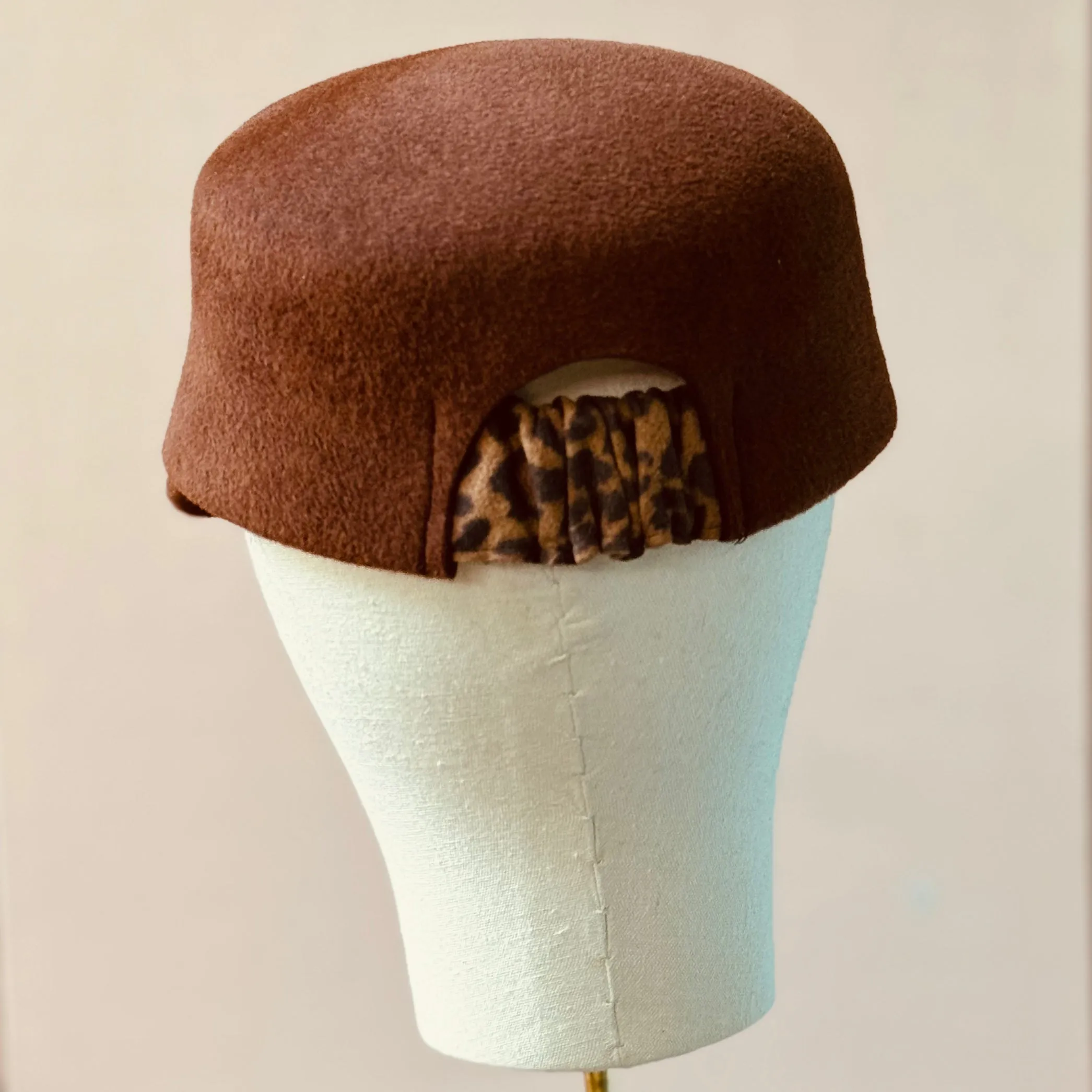 The Baxter Cap in Brandy Velour Felt