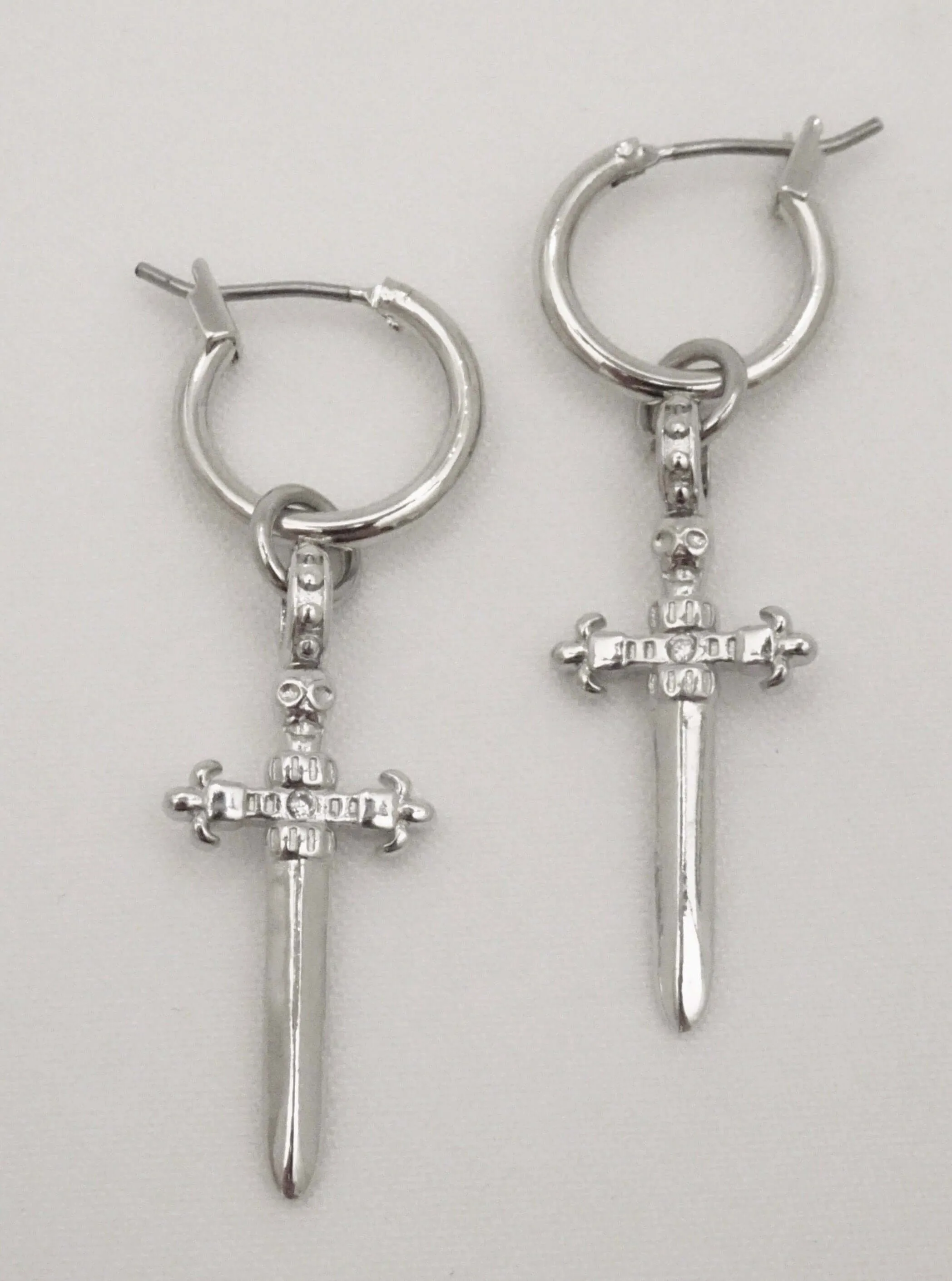 The Dagger Earrings - Silver