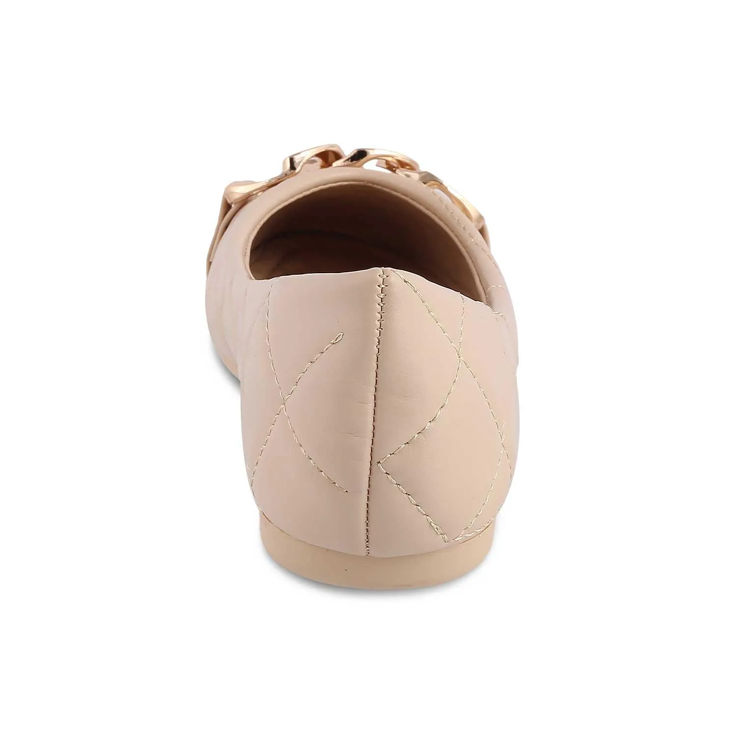 The Nuria Beige Women's Dress Ballerinas Tresmode