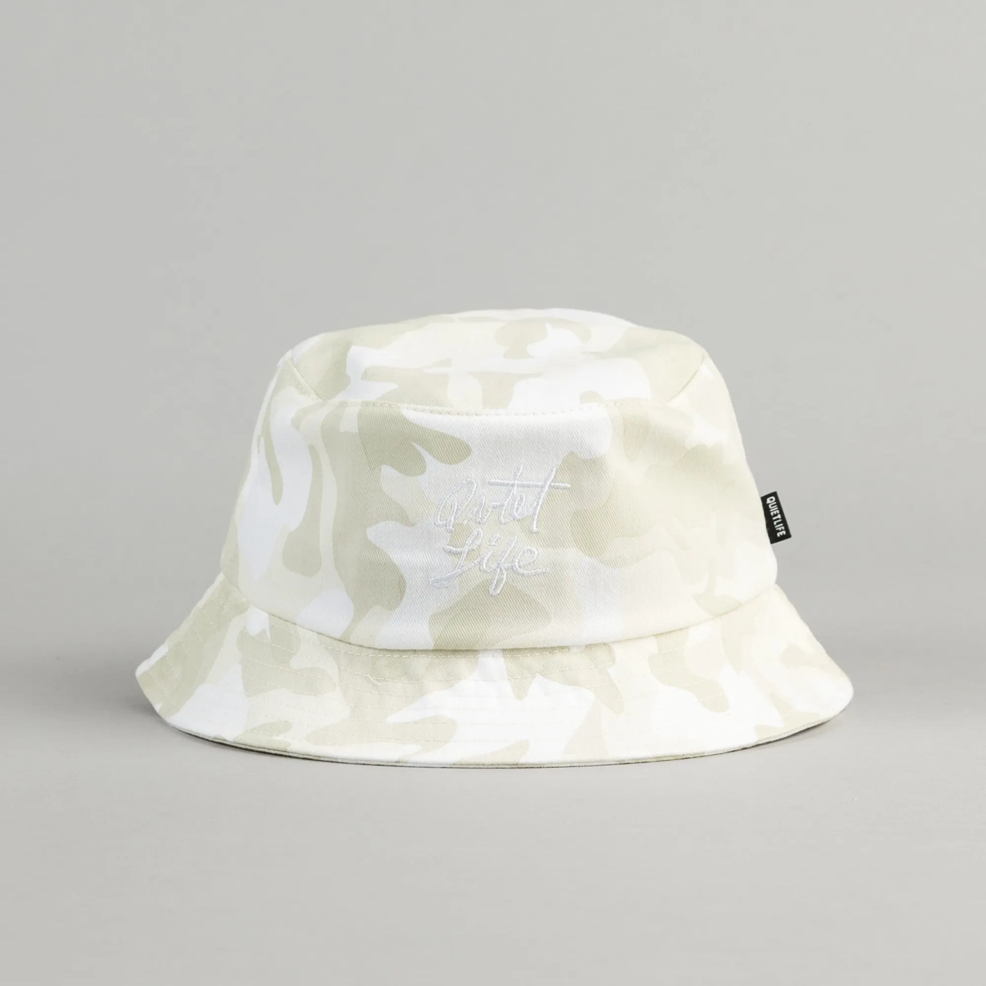 The Quiet Life Camo Bucket Hat - White Camo