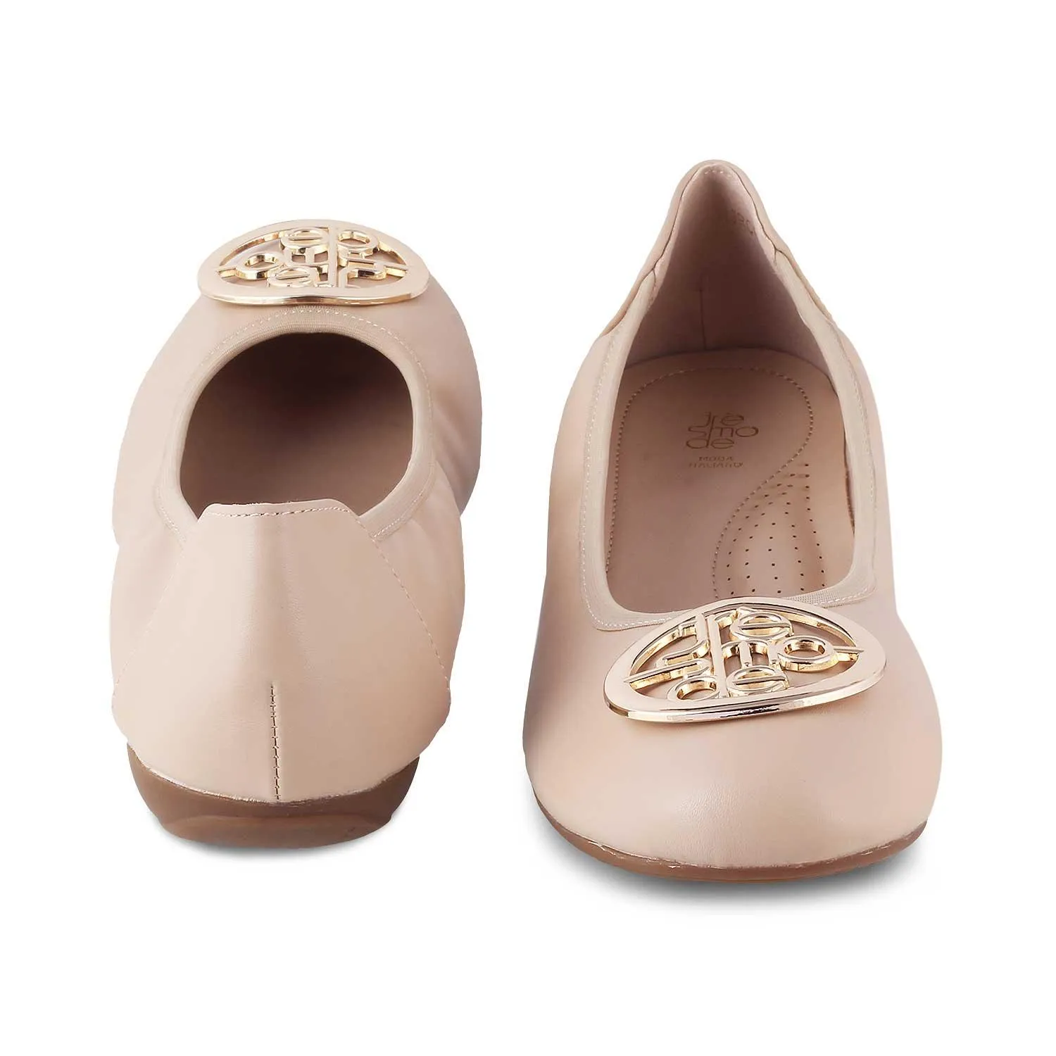 The Tresmo Beige Women's Dress Ballerinas Tresmode