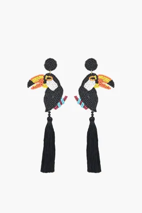 Toucan Paradise Beaded Earrings