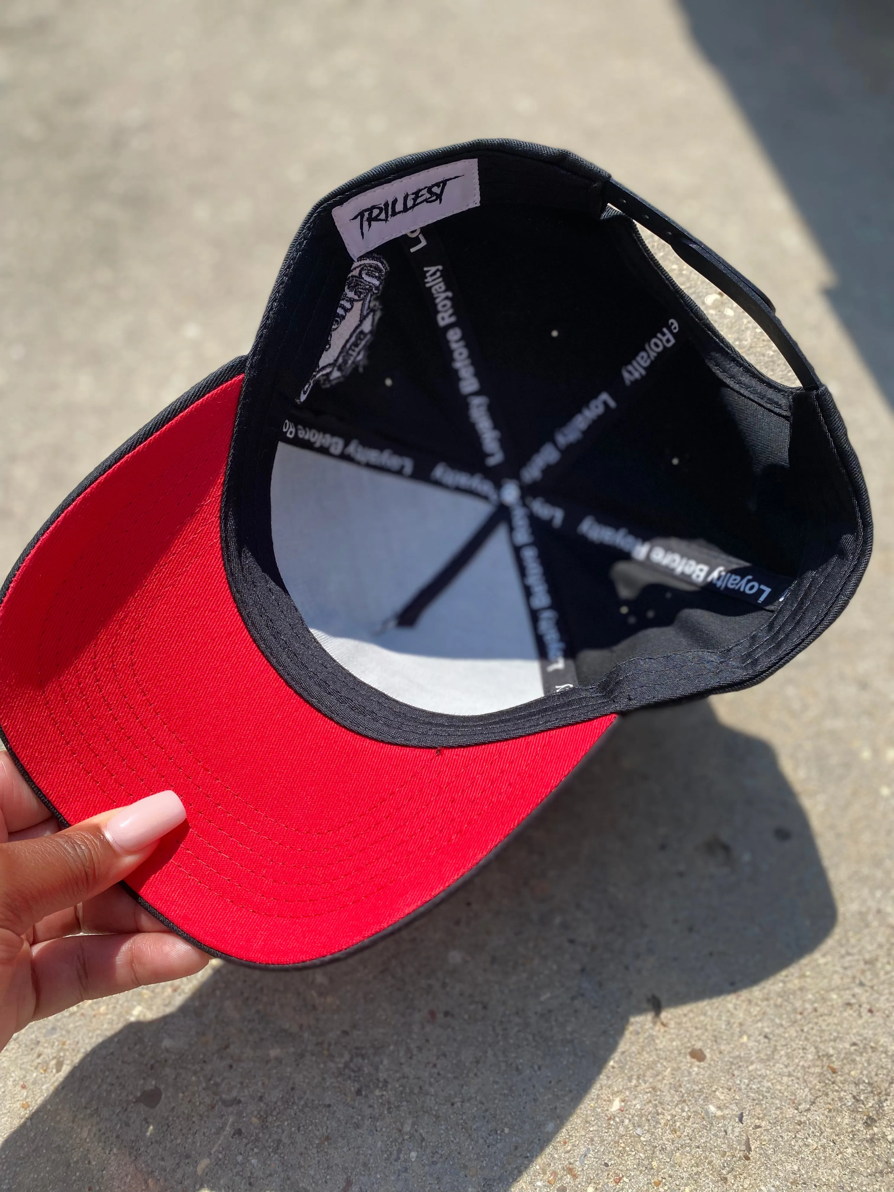 Trillest Black/Red Snapback Hat