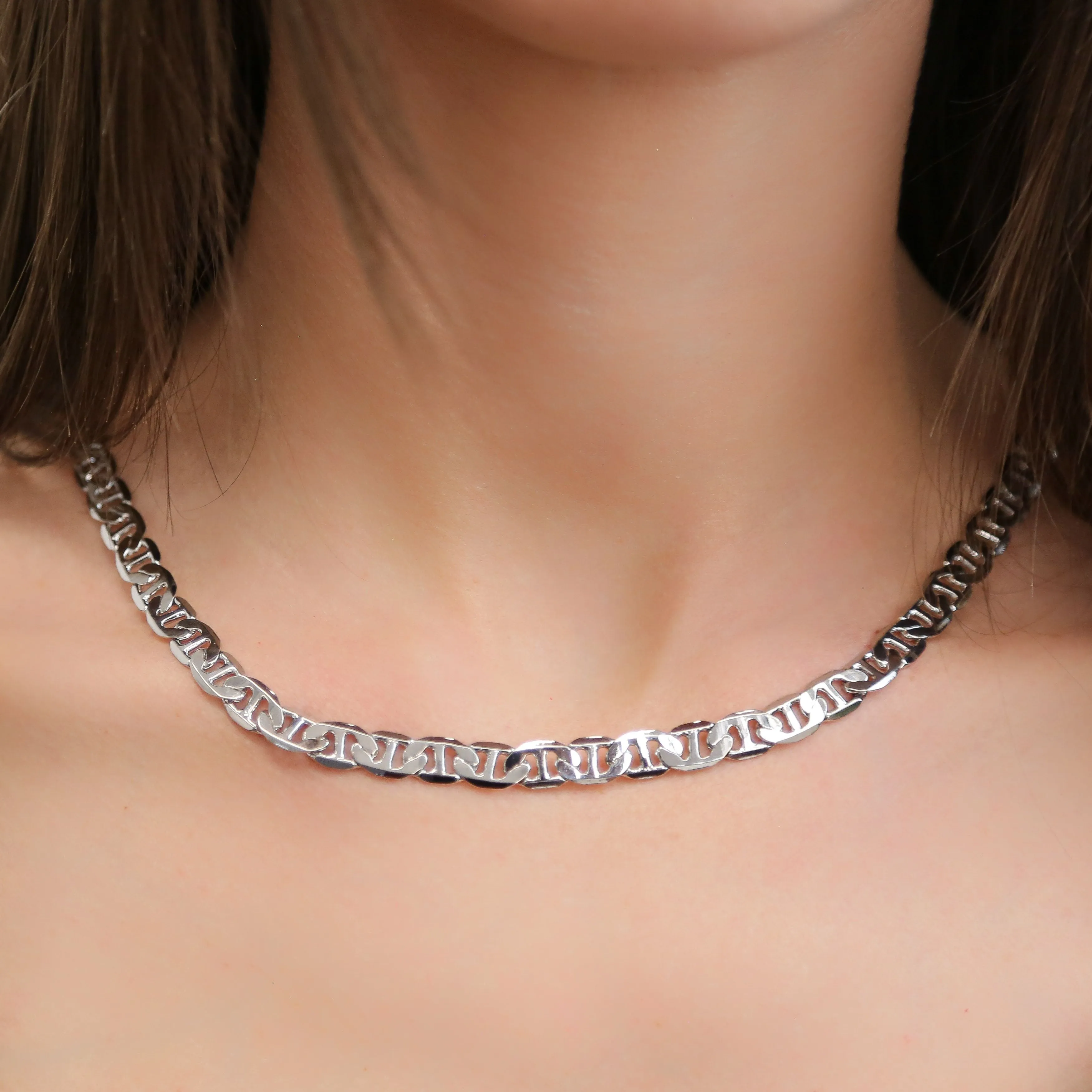 VALIANT - Silver Linked Chain Necklace