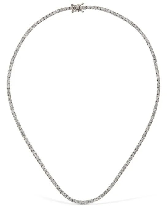 Vanzi   18kt Gold &amp; diamond tennis necklace 