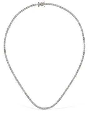 Vanzi   18kt Gold &amp; diamond tennis necklace 