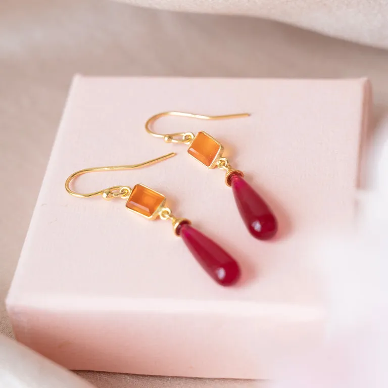 Velvet Drop Hook Earrings