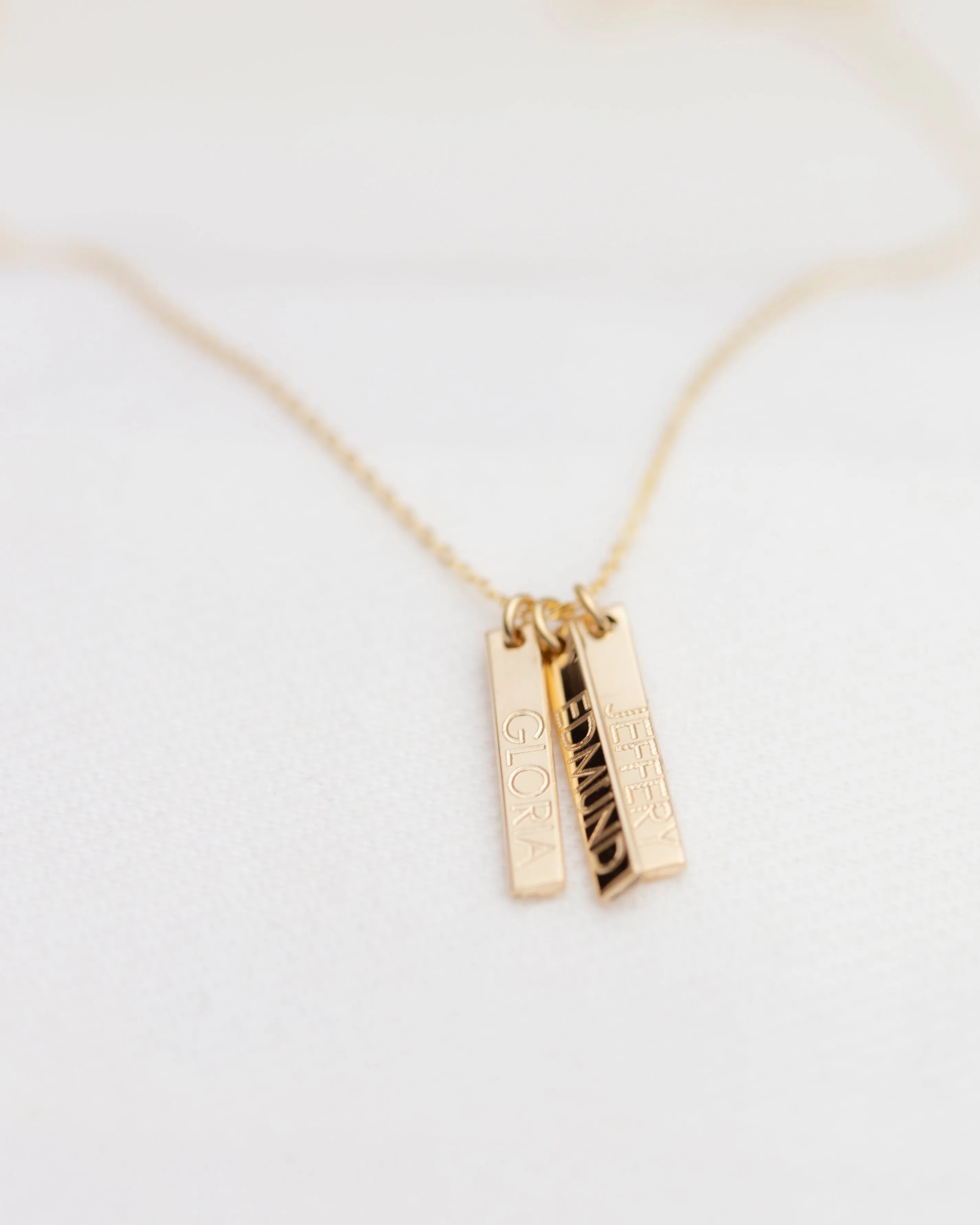 Vertical Mini Tag Necklace