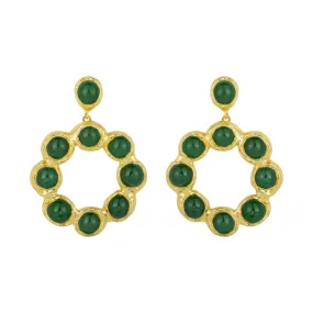 Wanda Green Malachite Earrings