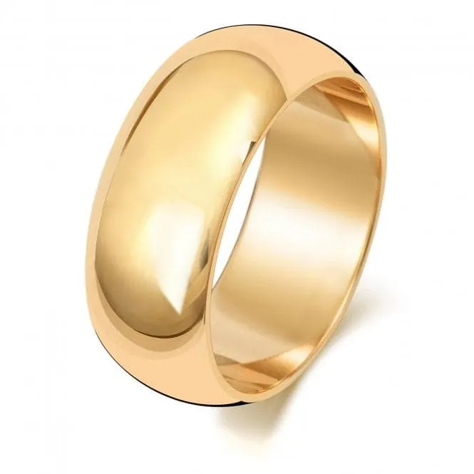 Wedding Band 18K D Shape 8mm-1.5 Wedding  Ring WQ108M