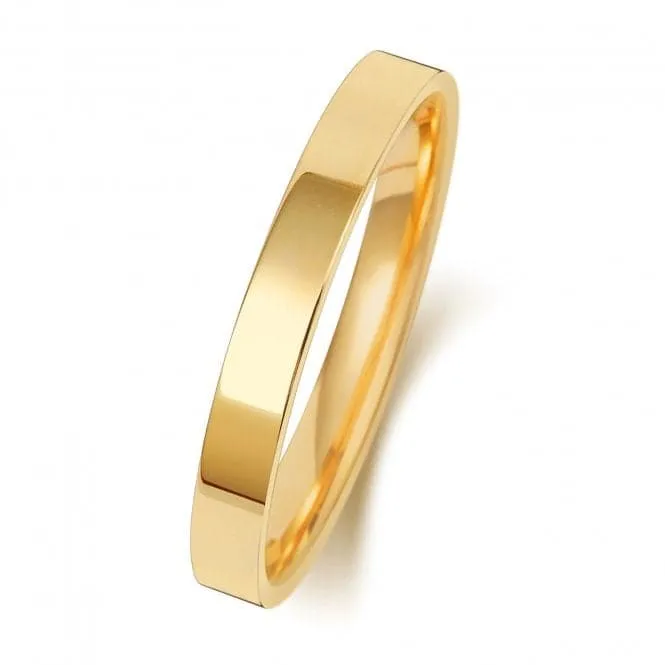 Wedding Band 18K Flat Court 2.5mm-1.40 Wedding  Ring WQ122M/I