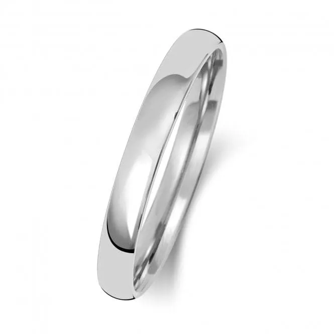 Wedding Band 9K Slight Court 2.5 mm-1.7 Wedding  Ring W112WH