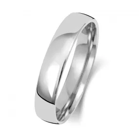 Wedding Band 9K Slight Court 4 mm-1.45 Wedding  Ring W114WM