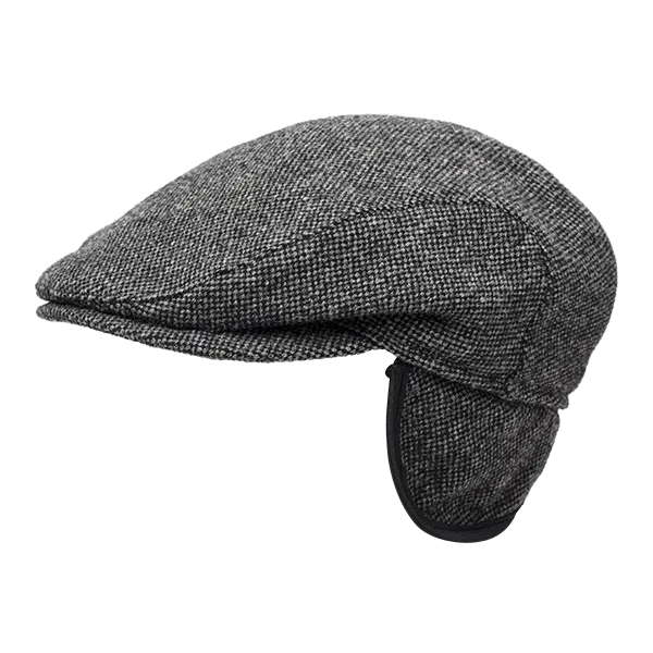 Wigens | Wool Ivy Slim Cap with Earflaps | Men's