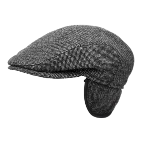 Wigens | Wool Ivy Slim Cap with Earflaps | Men's