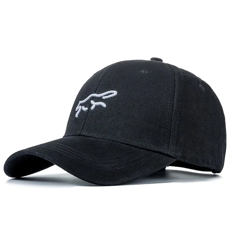 Women Men Cotton Cap Fashion Fabio Fox Embroidered Baseball Cap Female Casual Adjustable Outdoor Couple Streetwear Hat