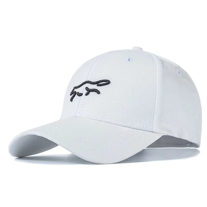 Women Men Cotton Cap Fashion Fabio Fox Embroidered Baseball Cap Female Casual Adjustable Outdoor Couple Streetwear Hat