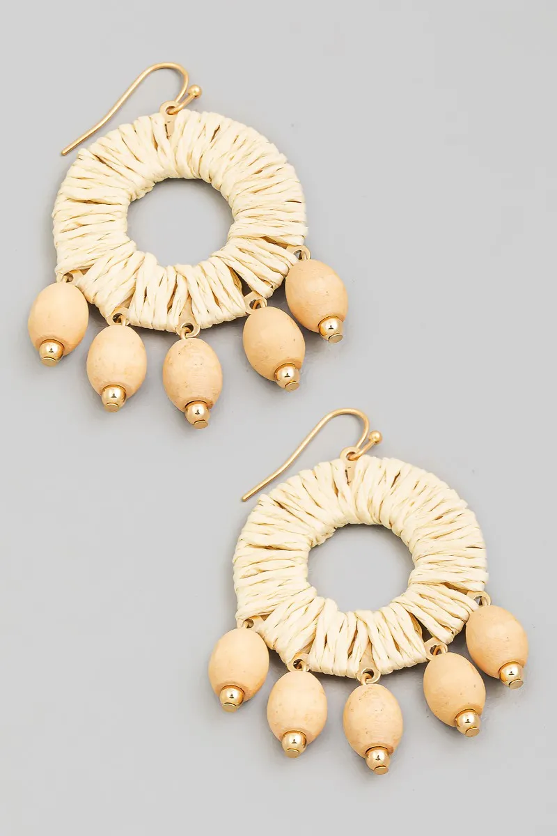 Wynna Fringe Hoop Drop Earrings- 3 Colors!