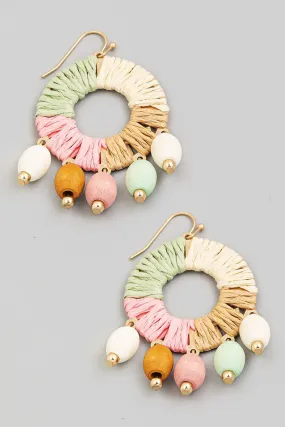 Wynna Fringe Hoop Drop Earrings- 3 Colors!