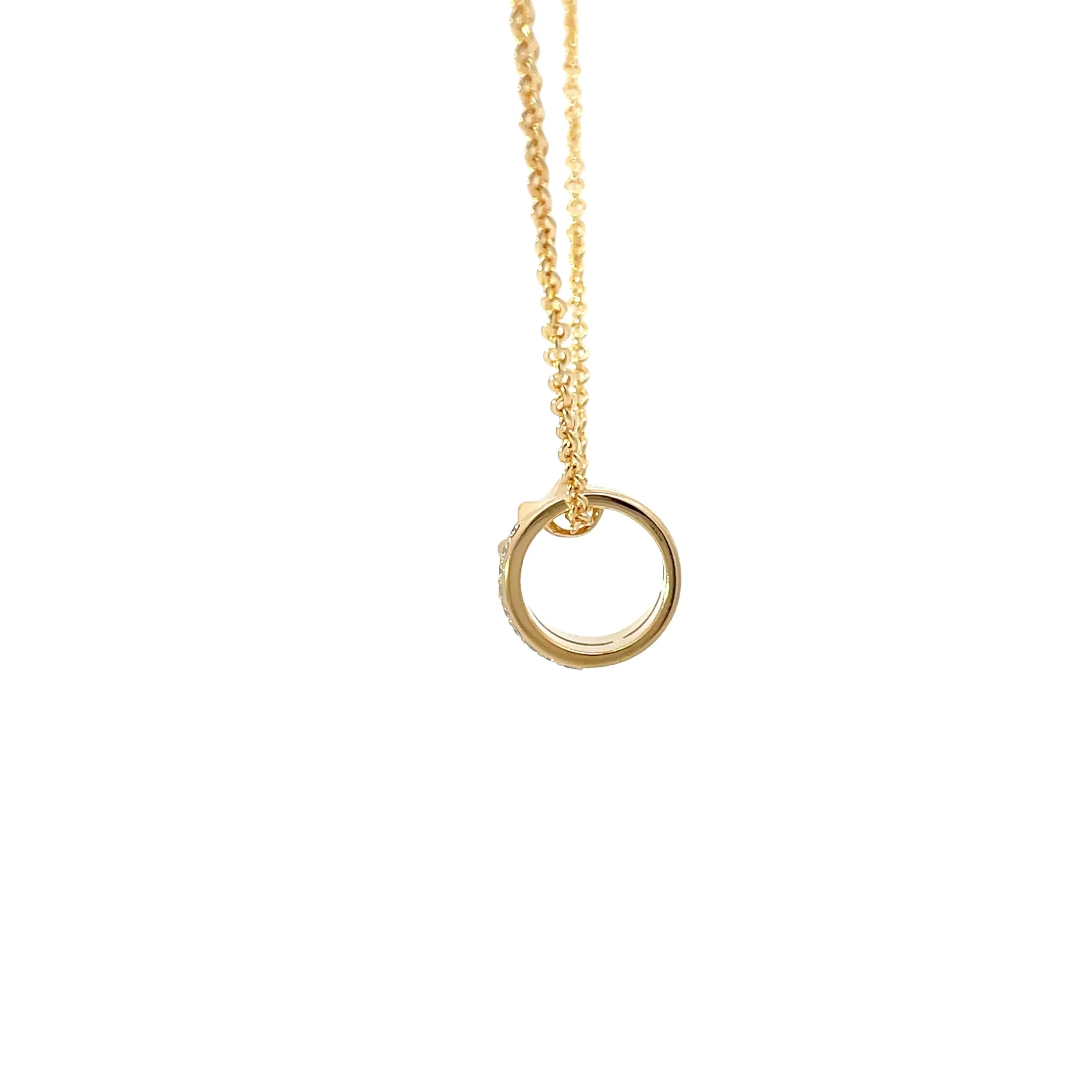 Yellow Modern Electrum Diamond Necklace