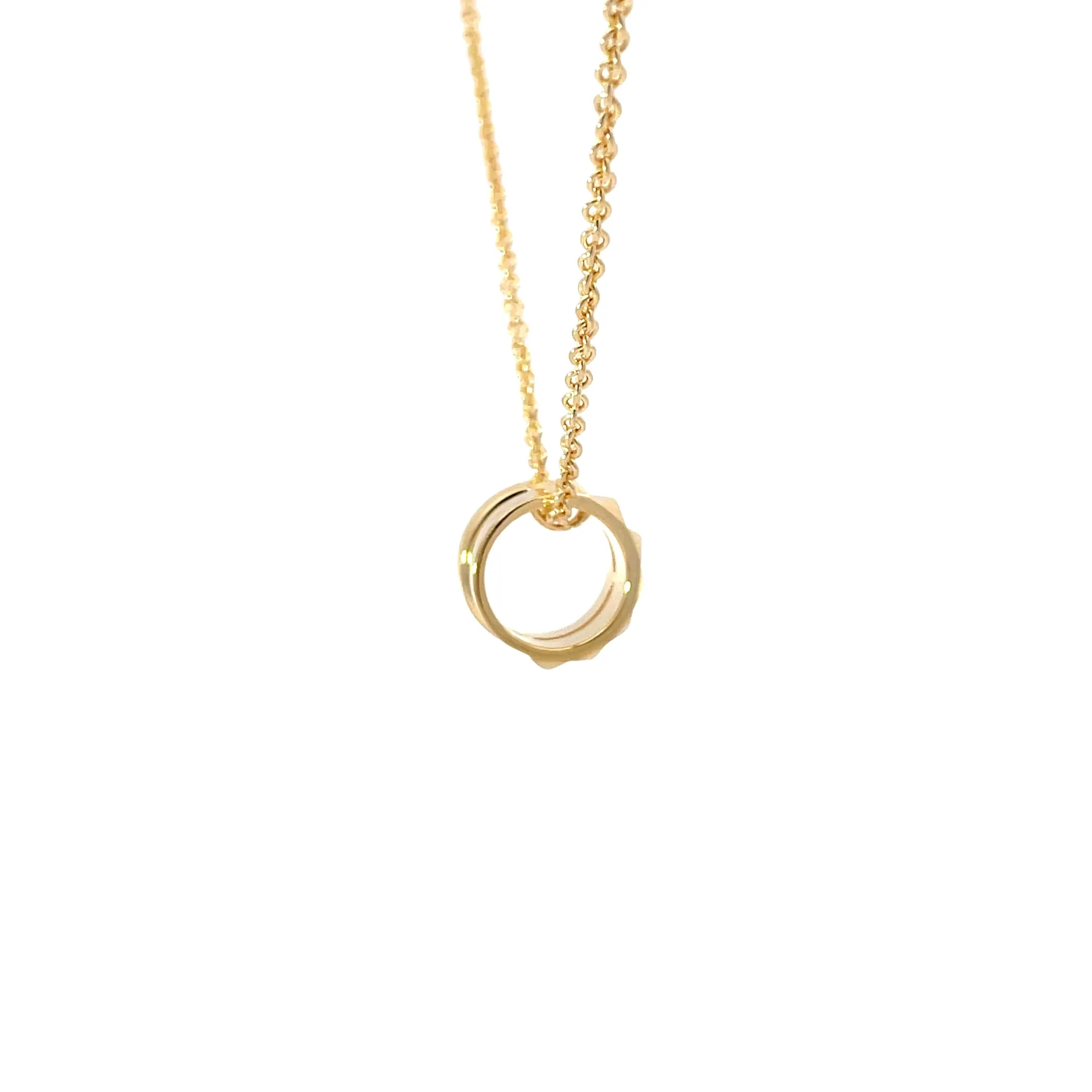 Yellow Modern Electrum Diamond Necklace