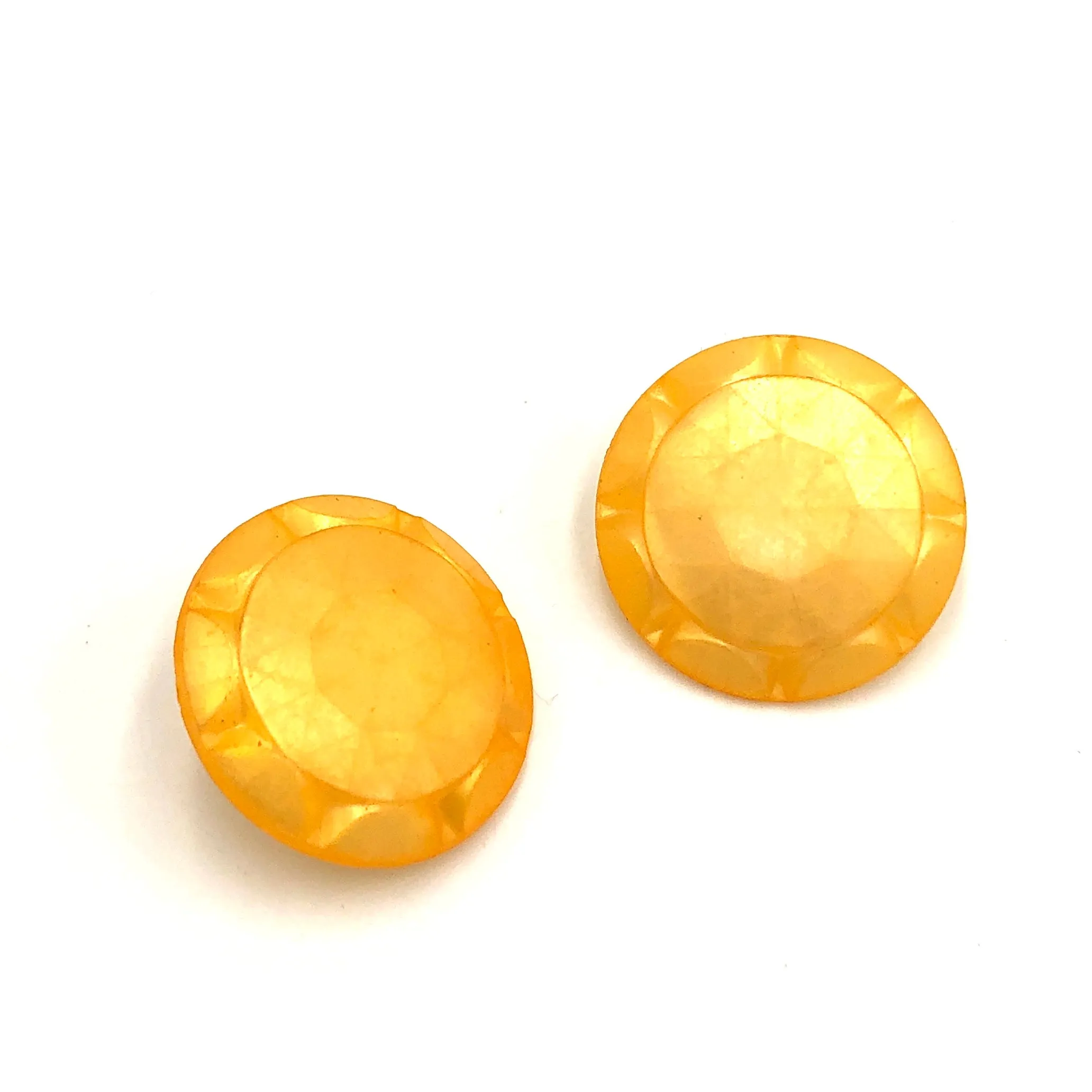 Yellow Sunburst Stud Earrings